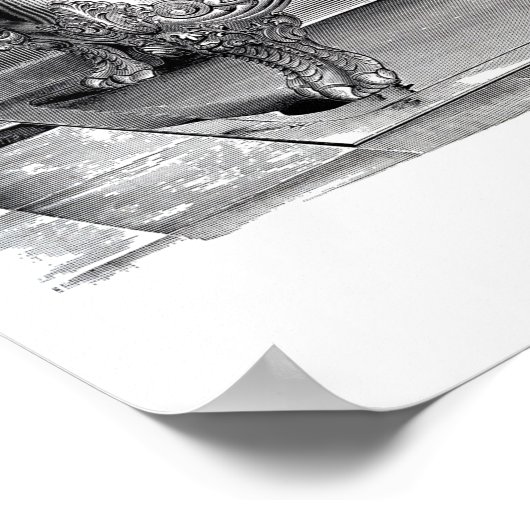 Antiquitätenbad mit Dusche Poster (Ecke)