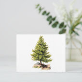 Antiquitätenbaum Print Postkarte (Stehend Vorderseite)