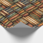Antiquitätenbibliothek Elegantes Wrapping Paper Geschenkpapier (Ecke)