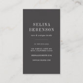 Antiquitätenbibliothek | Seltener Buchhändler | Bi Visitenkarte (Rückseite)