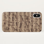 Antiquitätenblatt Musik Bach Manuskript Case-Mate iPhone Hülle (Rückseite (Horizontal))
