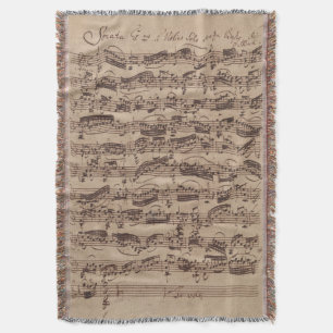 Antiquitätenblatt Musik Bach Manuskript Decke