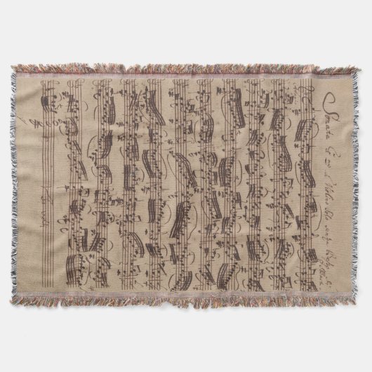 Antiquitätenblatt Musik Bach Manuskript Decke (Vorderseite)