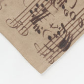 Antiquitätenblatt Musik Bach Manuskript Fleecedecke (Ecke)