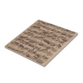 Antiquitätenblatt Musik Bach Manuskript Fliese (Seite)