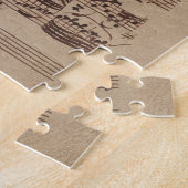 Antiquitätenblatt Musik Bach Manuskript Puzzle (Seite)