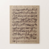 Antiquitätenblatt Musik Bach Manuskript Puzzle (Vertikal)