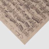 Antiquitätenblatt Musik Bach Manuskript Seidenpapier (Ausschnitt)