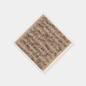 Antiquitätenblatt Musik Bach Manuskript Serviette (Ecke)