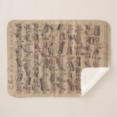 Antiquitätenblatt Musik Bach Manuskript Sherpadecke (Vorderseite (Horizontal))