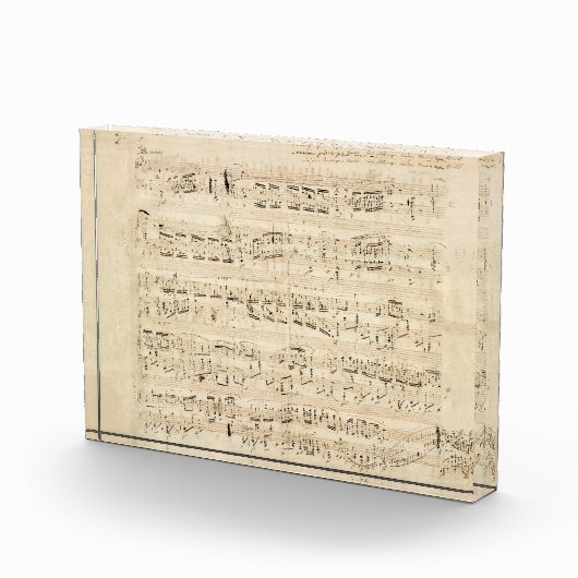 Antiquitätenblatt Musik Chopin Manuskript Fotoblock (Rechts)