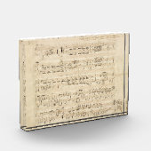 Antiquitätenblatt Musik Chopin Manuskript Fotoblock (Links)