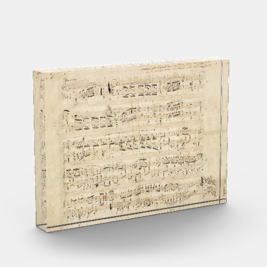 Antiquitätenblatt Musik Chopin Manuskript Fotoblock (Links)