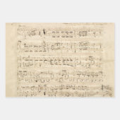 Antiquitätenblatt Musik Chopin Manuskript Geschenkpapier Set (Vorderseite 2)