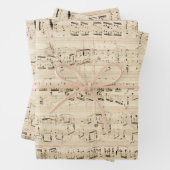 Antiquitätenblatt Musik Chopin Manuskript Geschenkpapier Set (Beispiel)
