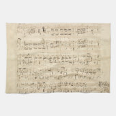 Antiquitätenblatt Musik Chopin Manuskript Geschirrtuch (Horizontal)