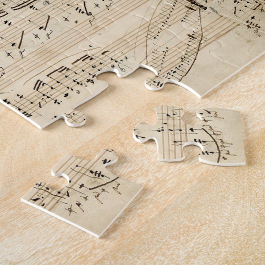 Antiquitätenblatt Musik Chopin Manuskript Puzzle (Seite)