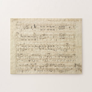 Antiquitätenblatt Musik Chopin Manuskript Puzzle