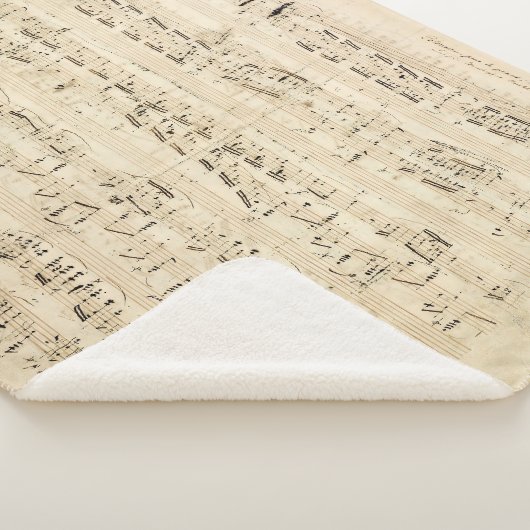 Antiquitätenblatt Musik Chopin Manuskript Sherpadecke (3/4)