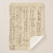 Antiquitätenblatt Musik Chopin Manuskript Sherpadecke (Vorderseite)