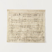 Antiquitätenblatt Musik Chopin Manuskript Wandteppich (Vorderseite (Horizontal))