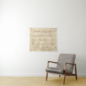 Antiquitätenblatt Musik Chopin Manuskript Wandteppich (Beispiel (Horizontal))
