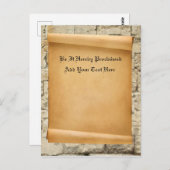 Antiquitätenblätterung mit Text Postkarte (Vorne/Hinten)