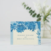 Antiquitätenblossom Begleitkarte (Stehend Vorderseite)