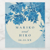 Antiquitätenblossom Weinetikett (Einzelnes Label)