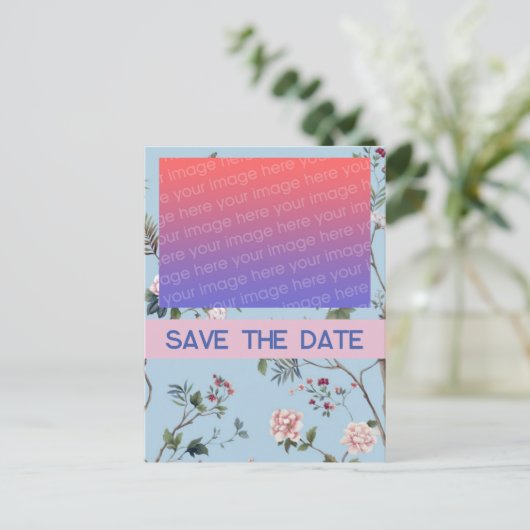 Antiquitätenblume Postkarte (Stehend Vorderseite)