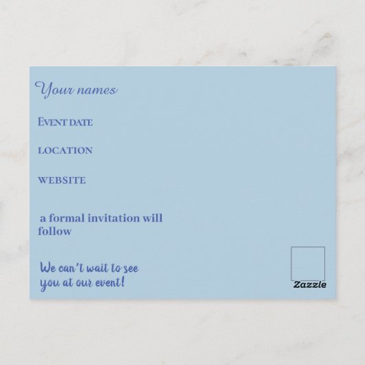 Antiquitätenblume Postkarte (Rückseite)