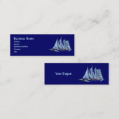 Antiquitätenboot Mini Visitenkarte (Vorne/Hinten)