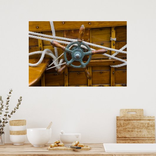 Antiquitätenboot Poster (Küche)