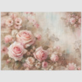 AntiquitätenBouquet in rosafarbenen, pastellfarben Seidenpapier (Vorderseite)