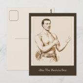 Antiquitätenboxen 1860 Der Junge von Benicia Postkarte (Vorne/Hinten)