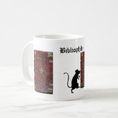Antiquitätenbuch Bibliophile Kaffeetasse (Vorderseite Links)