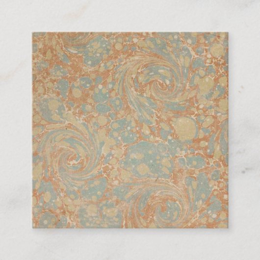 Antiquitätenbuch I Quadratische Visitenkarte (Vorderseite)