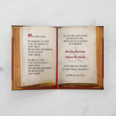 Antiquitätenbuch (individualisierbar) Hochzeitskar Karte (Innenseite)