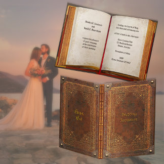 Antiquitätenbuch (individualisierbar) Hochzeitskar Karte