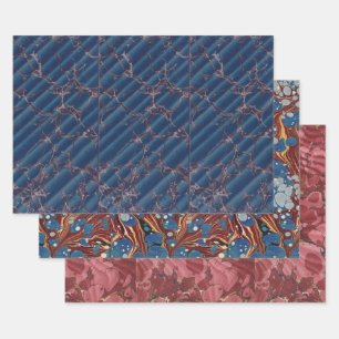 Antiquitätenbuch marmoriert geschenkpapier set