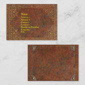 Antiquitätenbuch Visitenkarte (Vorne/Hinten)
