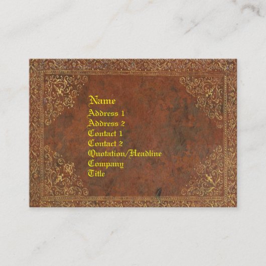 Antiquitätenbuch Visitenkarte (Vorderseite)