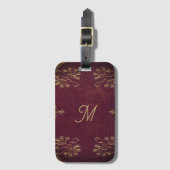 Antiquitätenbuchbindung - Lederlook Gepäckanhänger (Vorderseite Vertikal)