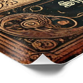 Antiquitätenbuchhandlung Maßgeschneidertes Glossy  Poster (Ecke)