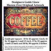 Antiquitätencoffee-Label-Signatur DQ1F-Decoupage Seidenpapier
