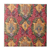 Antiquitätendekoration französisches Blumenmuster Fliese (Vorderseite)