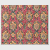 Antiquitätendekoration französisches Blumenmuster Geschenkpapier (Flach)
