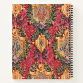 Antiquitätendekoration französisches Blumenmuster Notizblock (Rückseite)