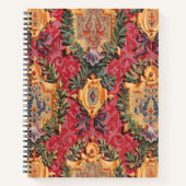 Antiquitätendekoration französisches Blumenmuster Notizblock (Vorderseite)