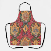 Antiquitätendekoration französisches Blumenmuster Schürze (Vorderseite)
